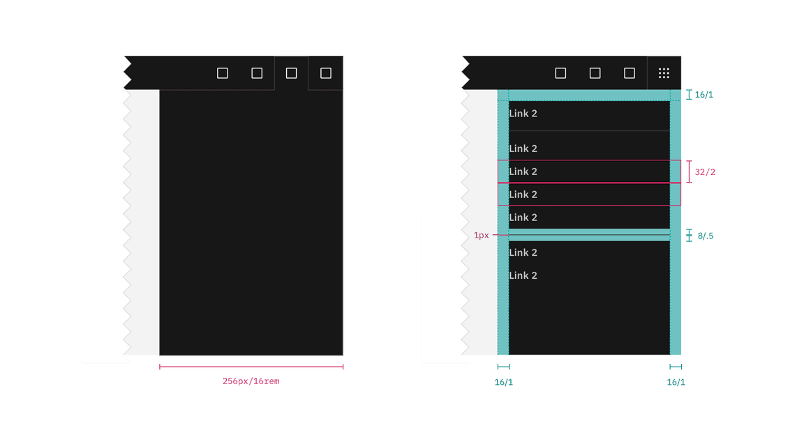 UI shell right panel example. UI shell right panel example.