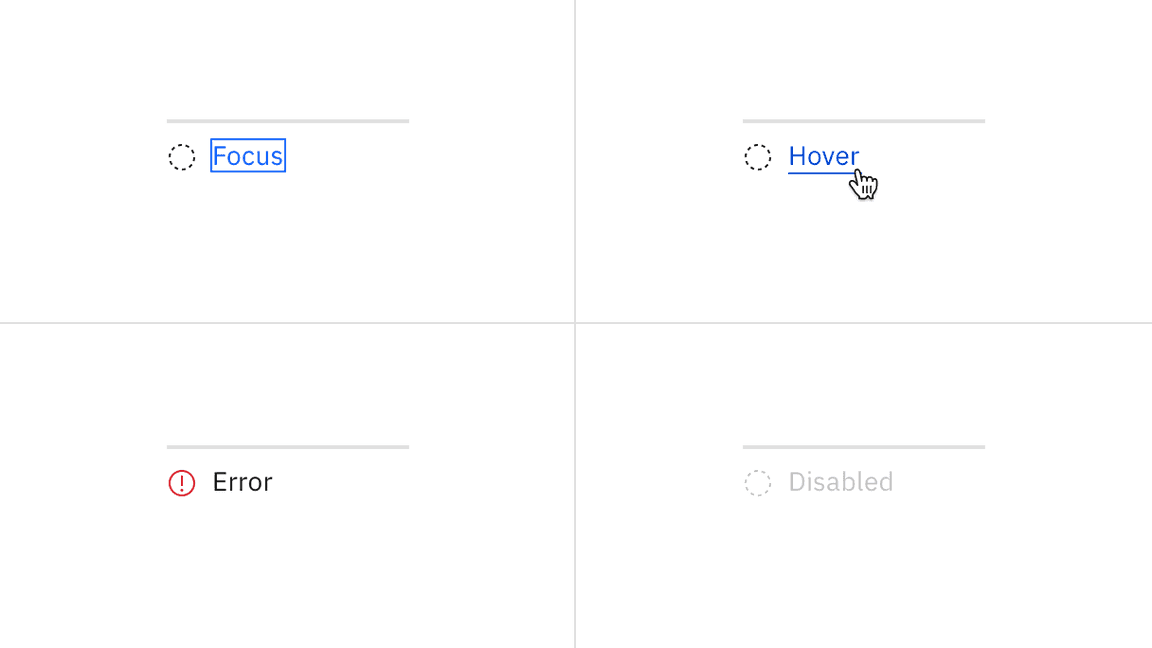 Examples of current, completed, and future steps for progress indicator Examples of current, completed, and future steps for progress indicator